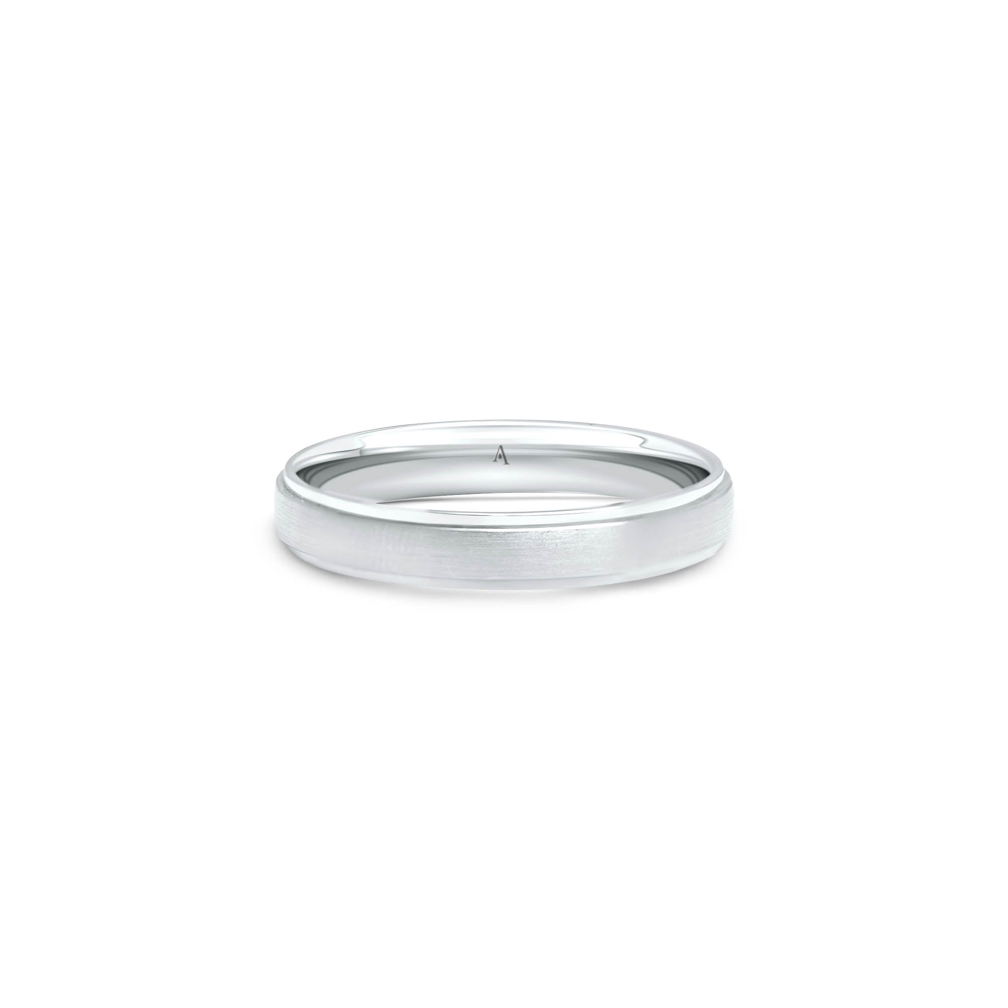 The Large Up and Down Band - or blanc 18k - AGUADEORO