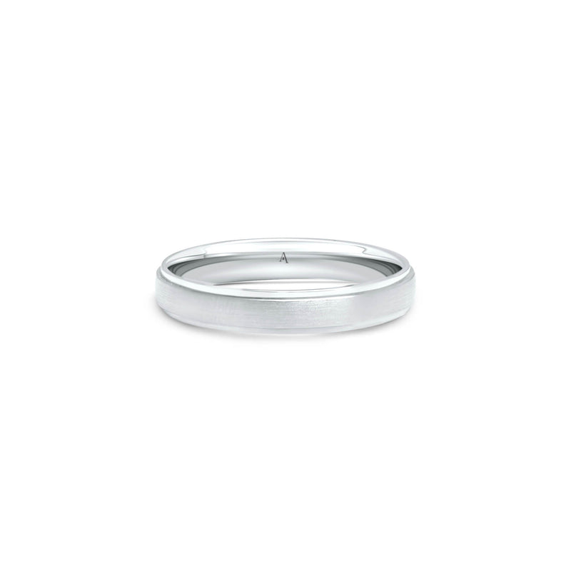 The Large Up and Down Band - White Gold 18k