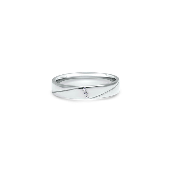 The Fancy Parallel Mood - White Gold 18k