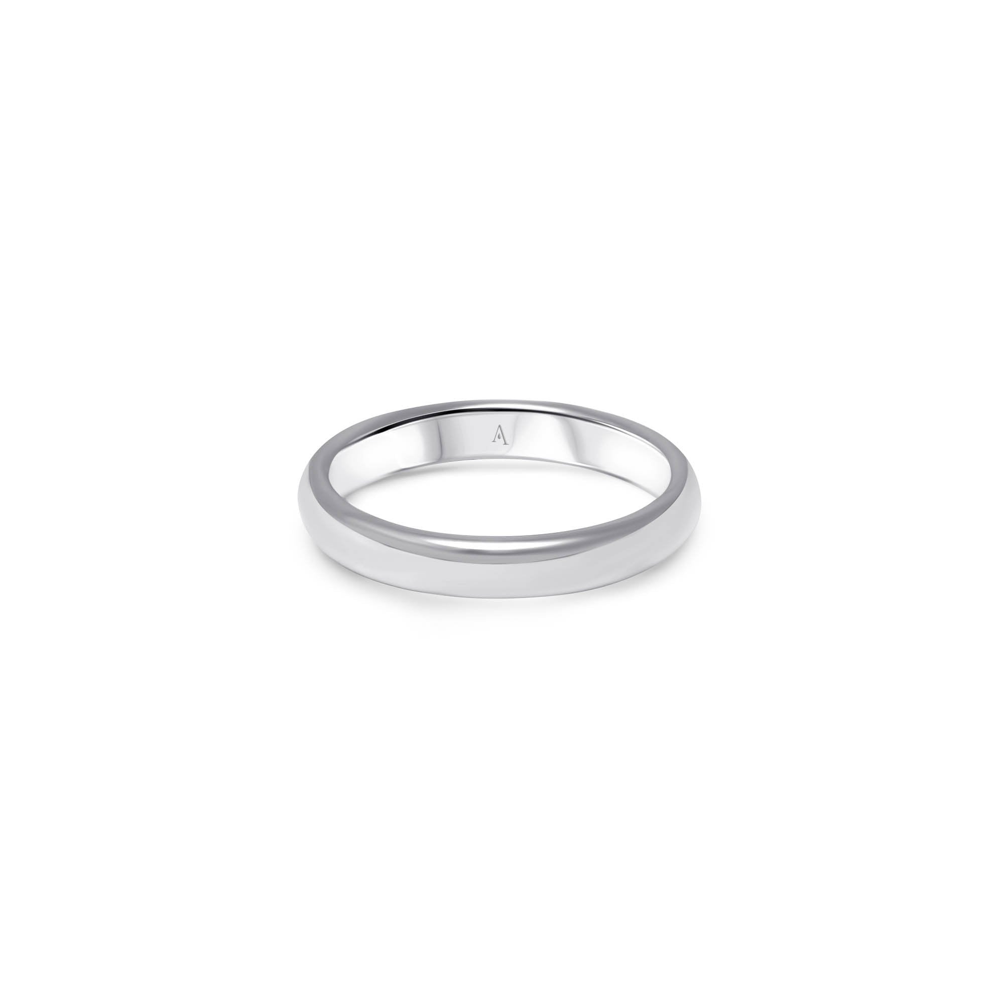 The Curvy 4.0 mm - platine 950 - AGUADEORO