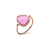 OCEANE Ring - Pink Tourmaline - or rouge 18k