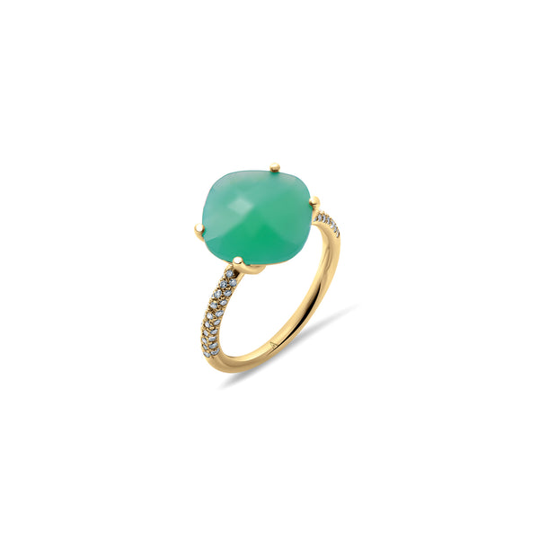 Ring Green Delight - Yellow Gold 18k