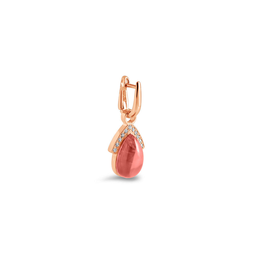 Boucles d'oreilles Framboise A - or rouge 18k - AGUADEORO