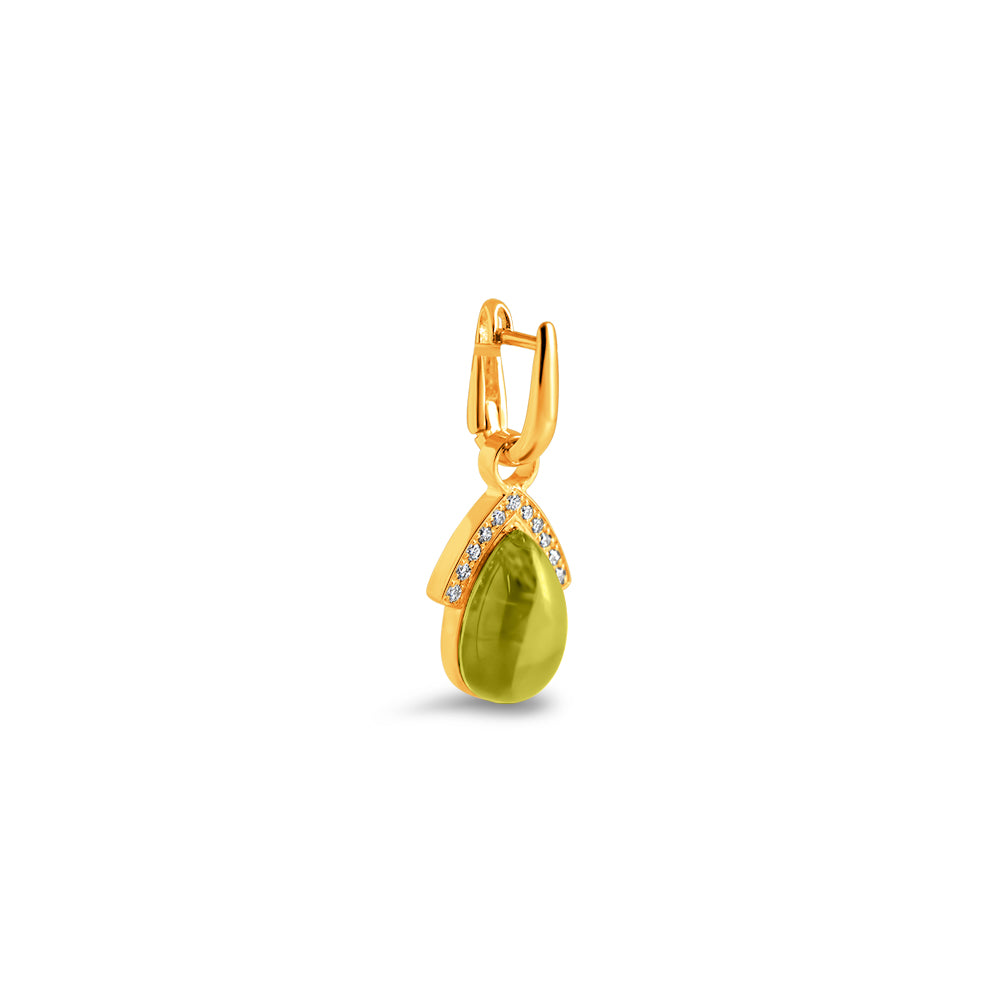 Boucles d'oreilles Olive A - or jaune 18k - AGUADEORO