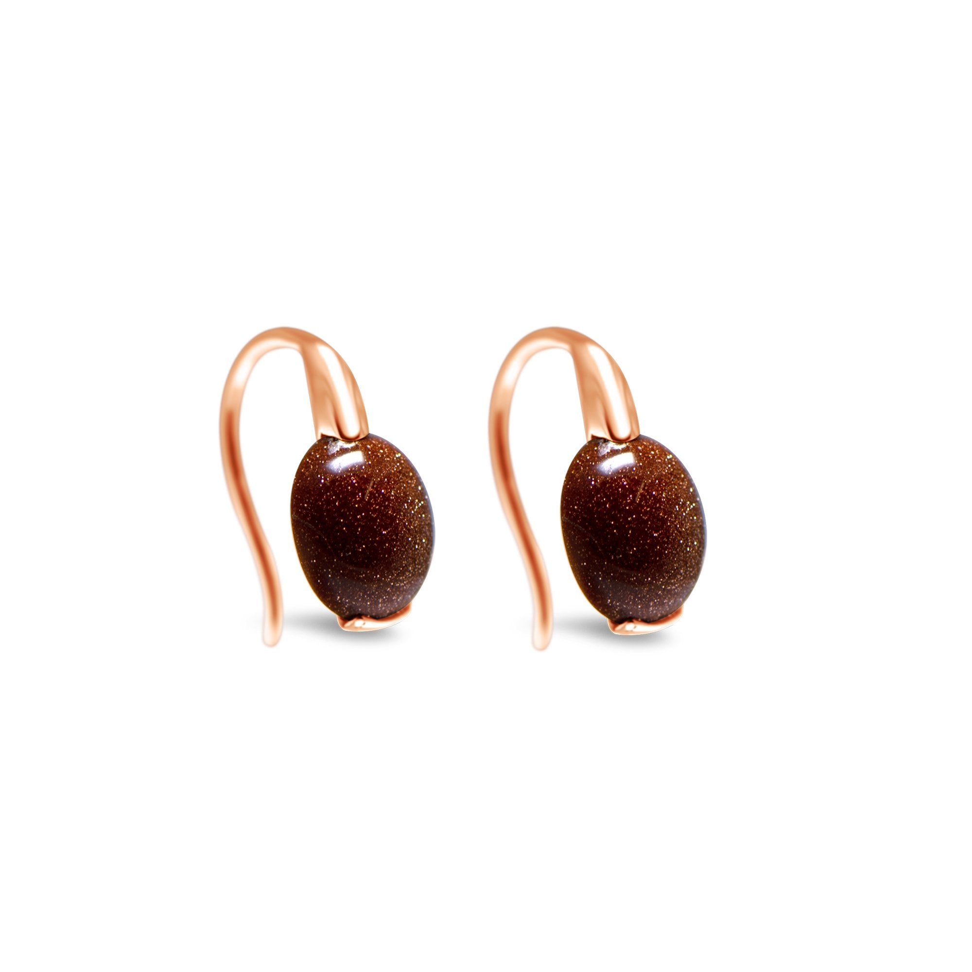 Boucles d'oreilles avec pierres Venturine