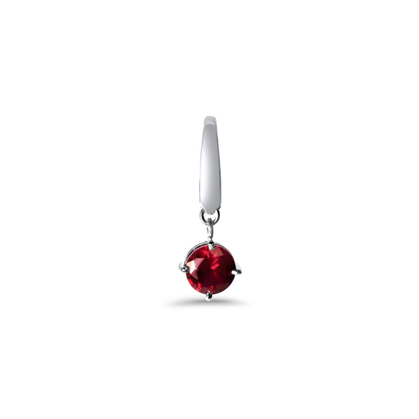 Boucles d'oreilles The Power of Love Ruby - or blanc 18k