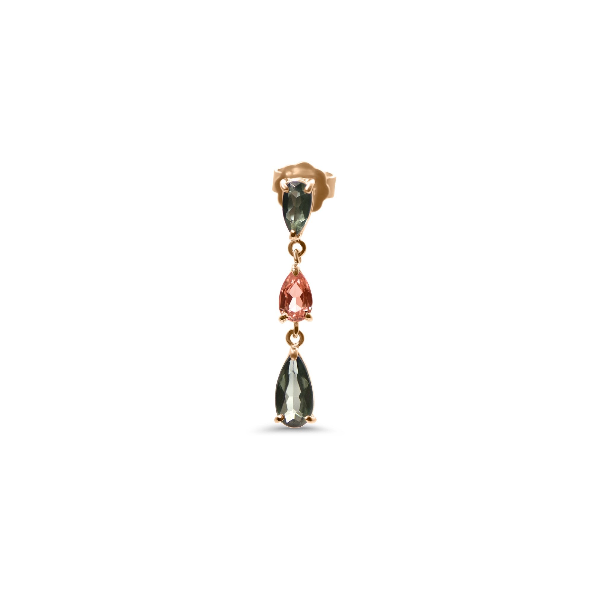 Boucles d'oreilles The Flamingo - or rouge 18k - AGUADEORO