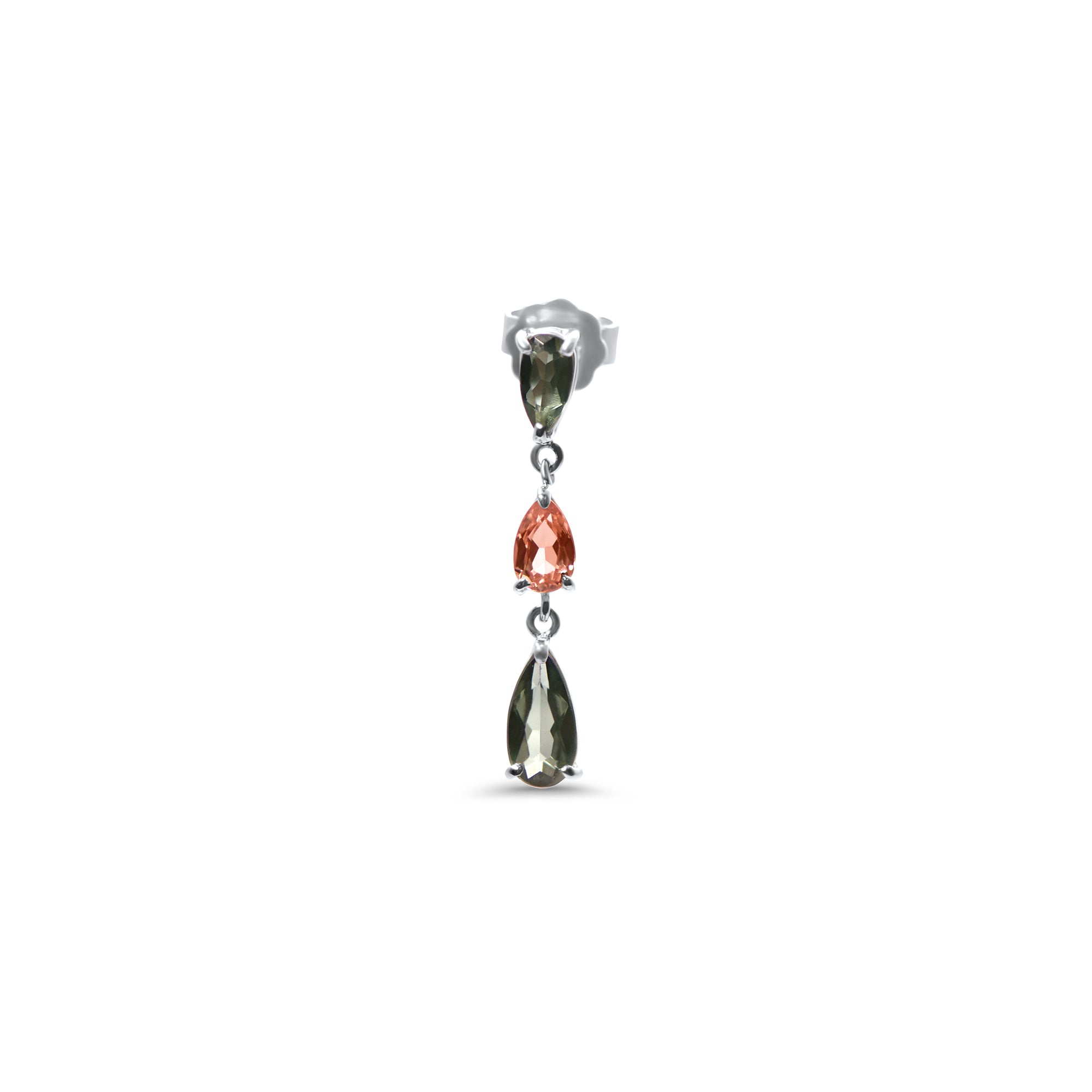 Boucles d'oreilles The Flamingo - or blanc 18k - AGUADEORO