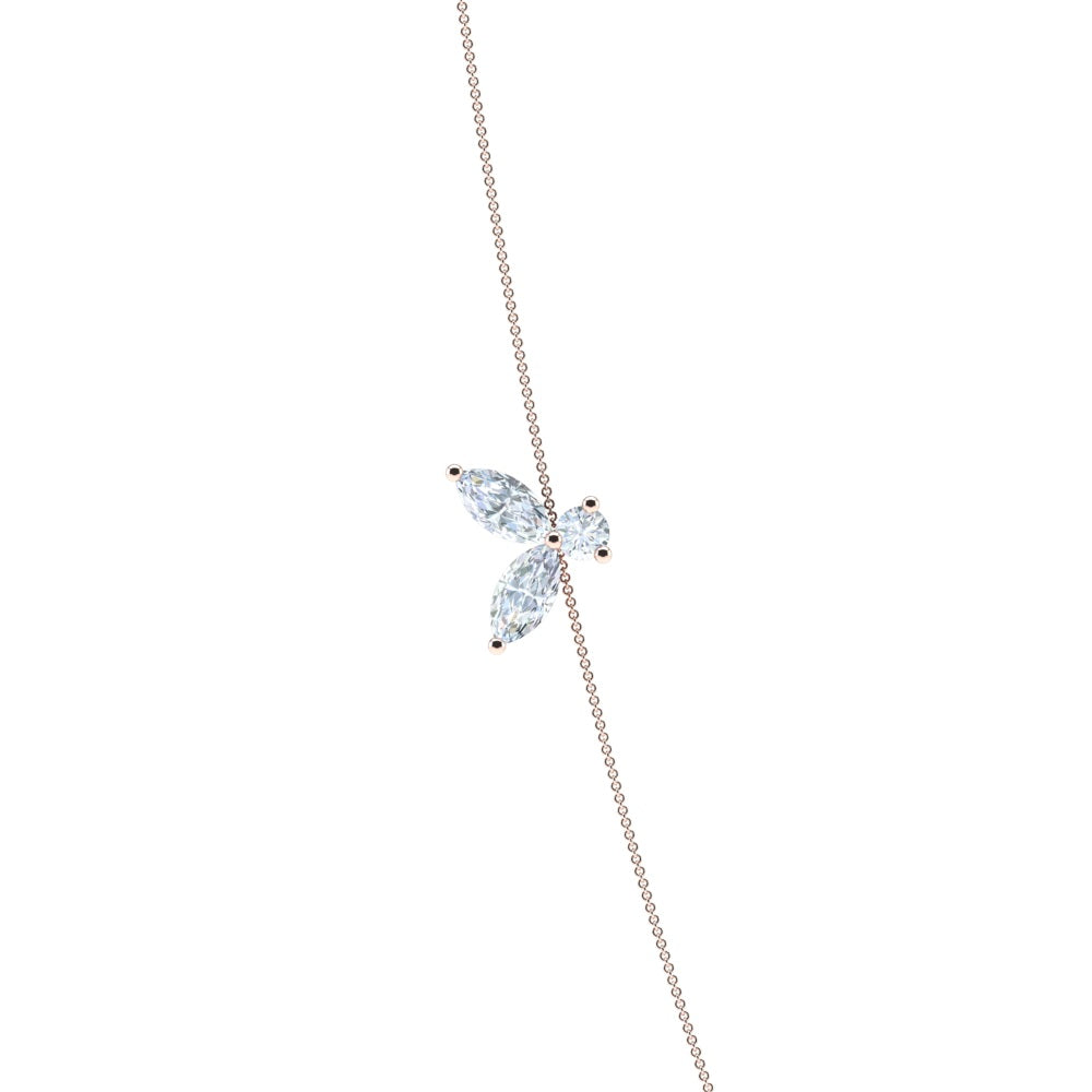 Collier sautoir Little Bee Grand - or blanc 18k - AGUADEORO