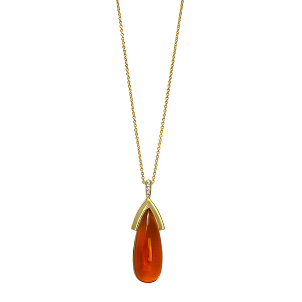 Necklace The A Pumpkin Drop - Yellow Gold 18k