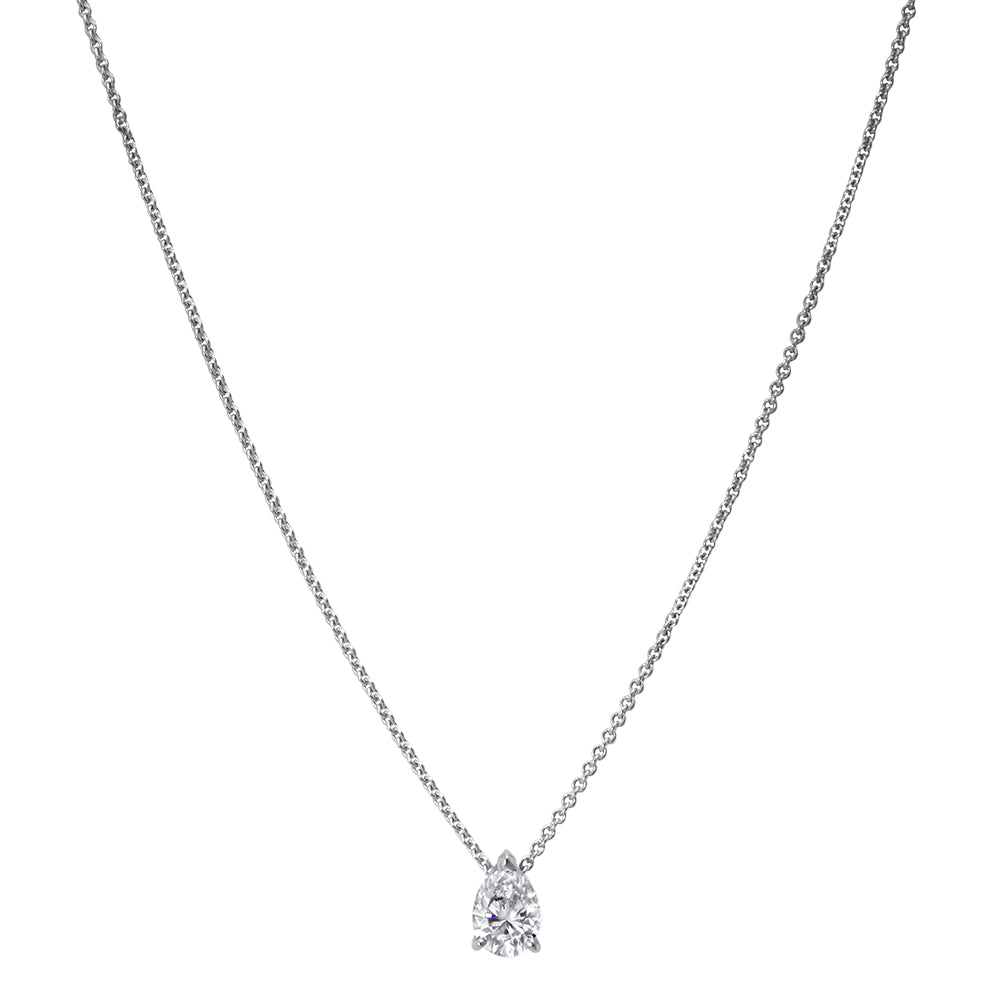 Collier The Tear of Joy 0.30 carats - or blanc 18k - AGUADEORO