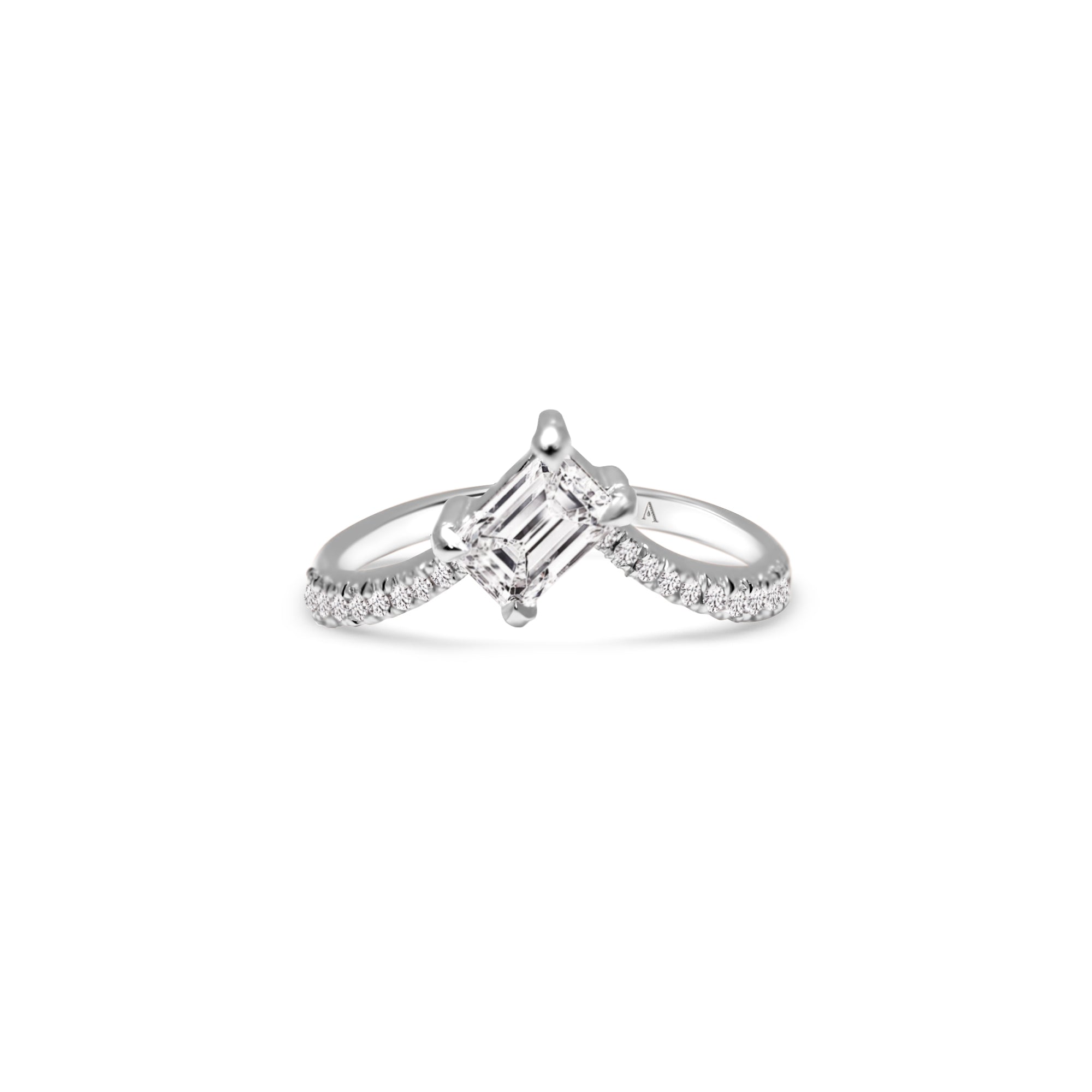 The Fancy Little Ice Skating Girl 1.00 carats - or blanc 18k - AGUADEORO