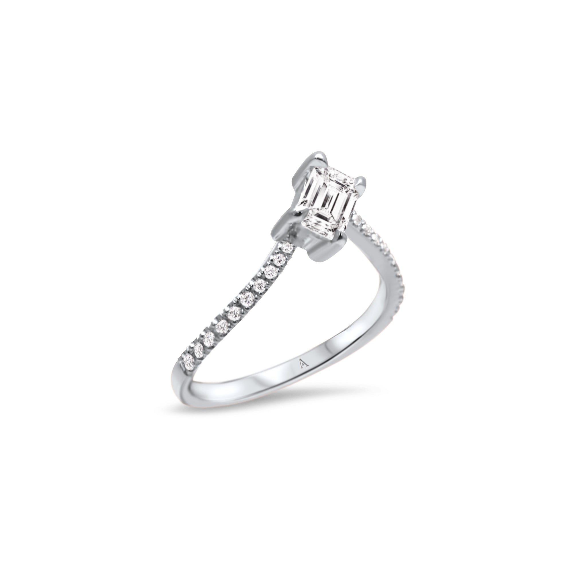 The Fancy Little Ice Skating Girl 1.00 carats - or blanc 18k - AGUADEORO