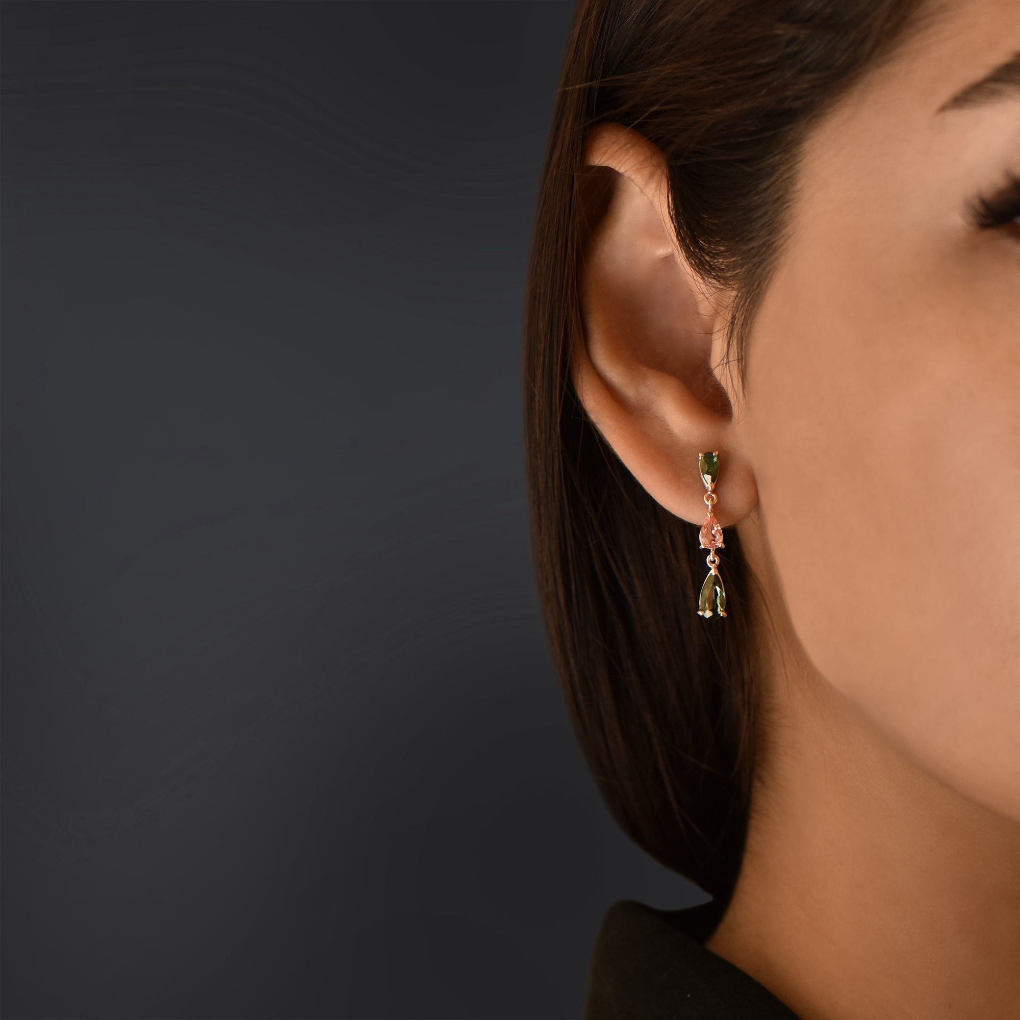 Boucles d'oreilles The Flamingo - or rouge 18k - AGUADEORO