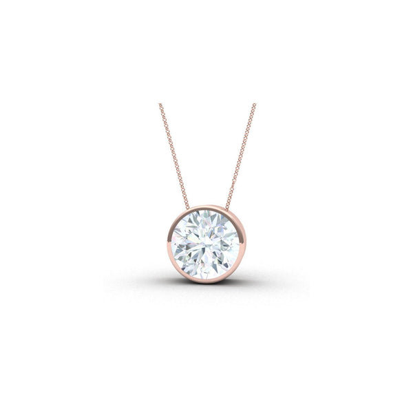 Necklace Clos 0.20-0.60 carats - Red Gold 18k