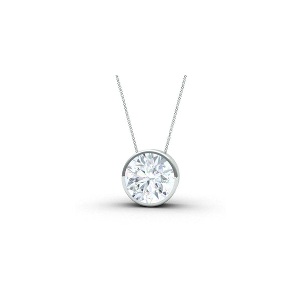 Collier Clos 0.20-0.60 carats - or blanc 18k