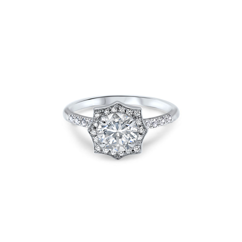 The Fancy Snowflake 0.75 carats - White Gold 18k