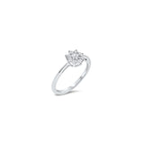 The Little Blooming Flower 0.10 carats - platine 950