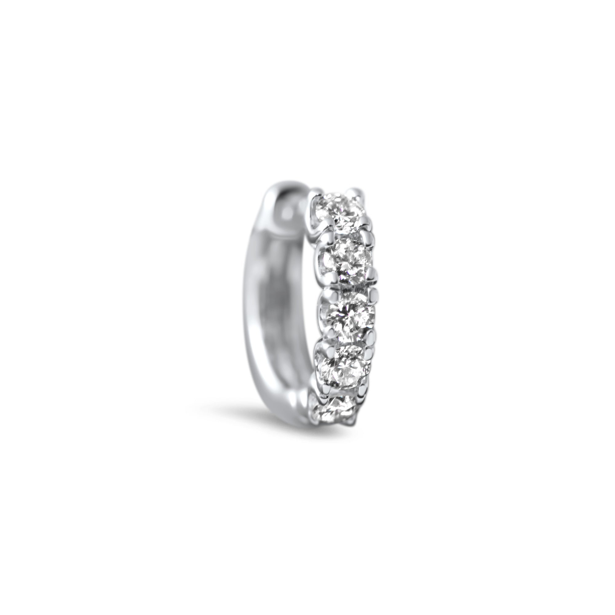 Boucles d'oreilles The Divine Halo - or blanc 18k - AGUADEORO