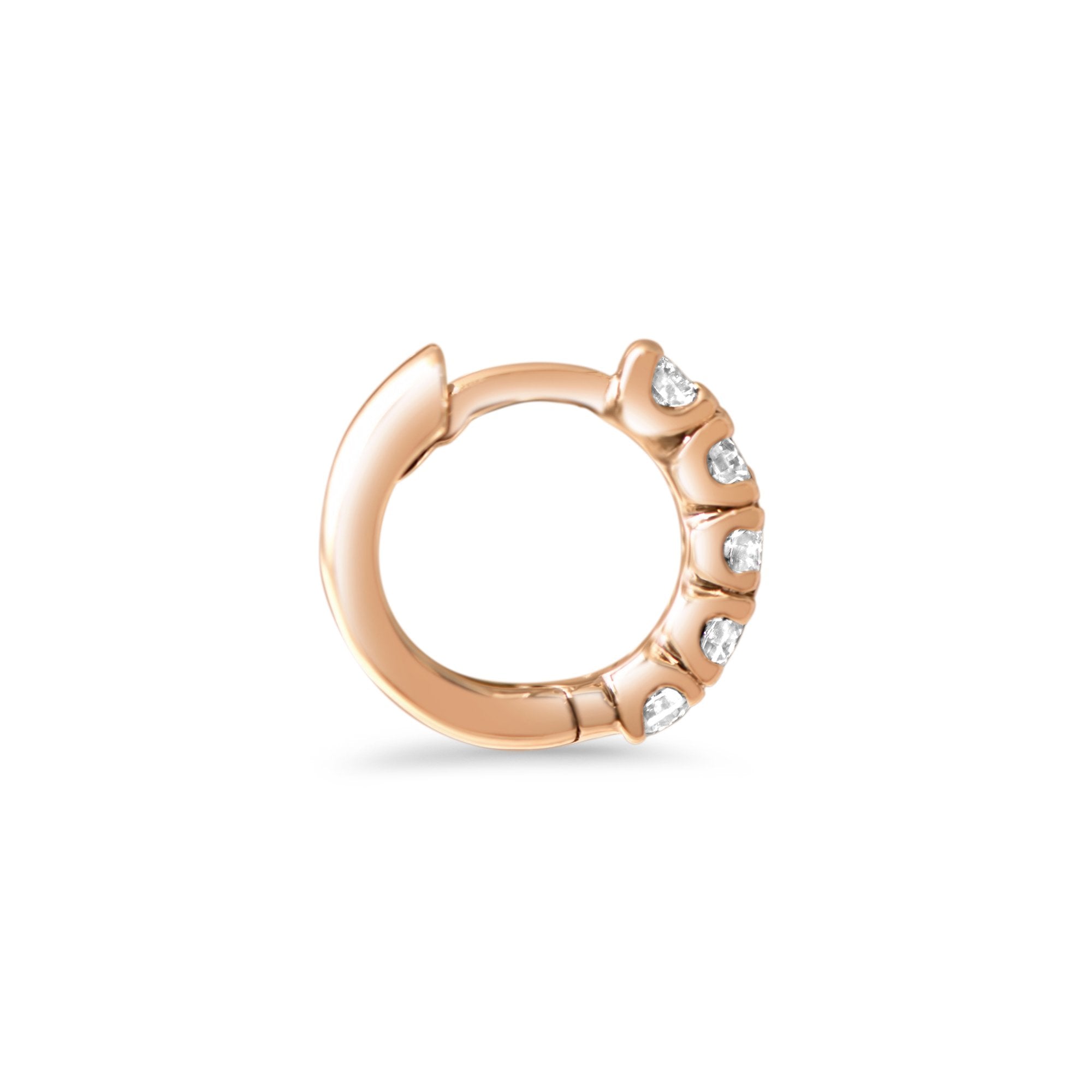 Ohrringe The Divine Halo - Rotgold 18k – Ohrschmuck Gold 18k – Vorderansicht