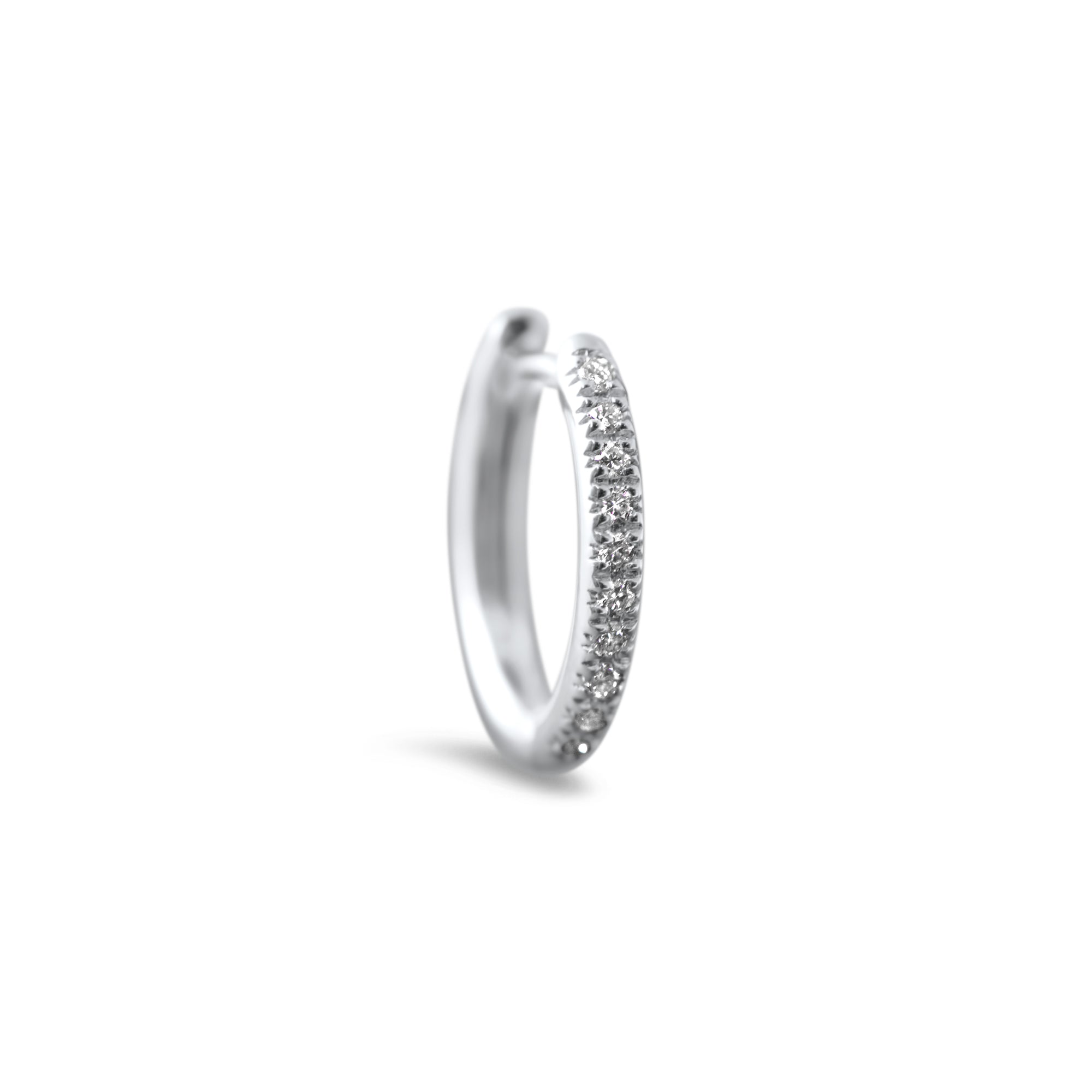 Boucles d'oreilles The Golden Halo - or blanc 18k - AGUADEORO