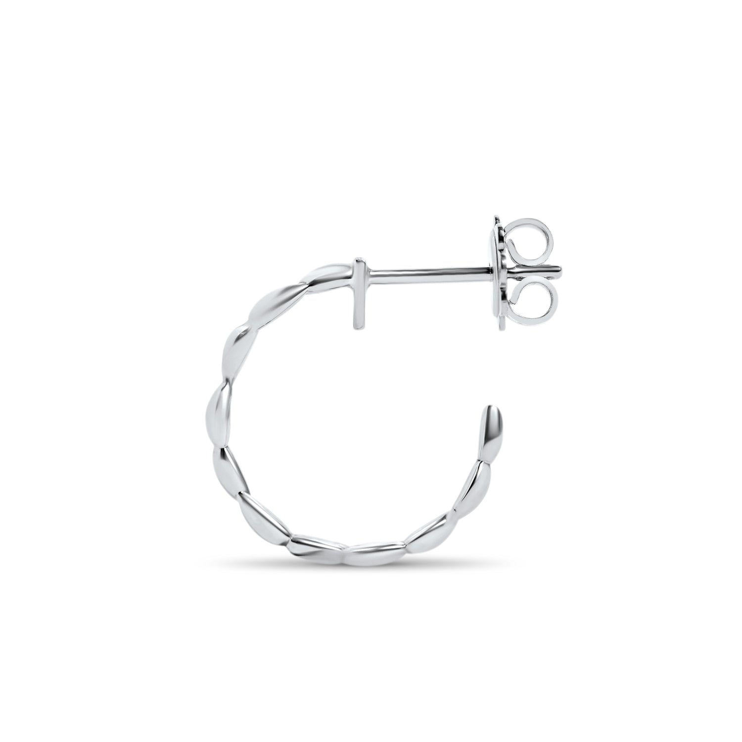 Boucles d'oreilles Tresa Drops - or blanc 18k - AGUADEORO